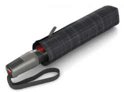 Knirps Ombrello pieghevole Maxi automatico T.400 Men's Prints Check< Ombrelli Pieghevoli