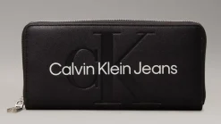 Calvin Klein Portafoglio donna con zip Nero<Donna Portafogli Donna