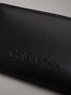 Calvin Klein Portafoglio donna con zip Nero<Donna Portafogli Donna