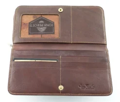 Tony Perotti Portafoglio donna in cuoio art 1192 moro<Donna Portafogli Donna