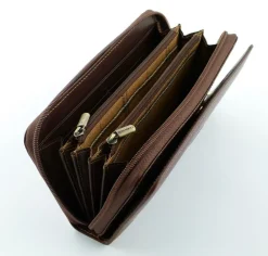 Tony Perotti Portafoglio donna in cuoio art 1192 moro<Donna Portafogli Donna