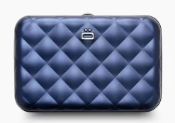 Ogon Design Portafoglio in alluminio Smart Case V2 Quilted Navy Blue< Portafogli Alluminio