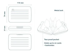 Ogon Design Portafoglio in alluminio Smart Case V2 Navy Blue< Portafogli Alluminio