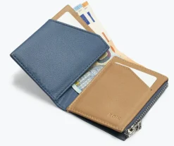 Roik Portafoglio Zip Coin Blue Capri<Uomo Portafogli Uomo