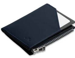 Roik Portafoglio Zip Coin Blue Stone<Uomo Portafogli Uomo