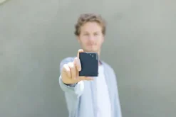 Roik Portafoglio Zip Coin Blue Stone<Uomo Portafogli Uomo