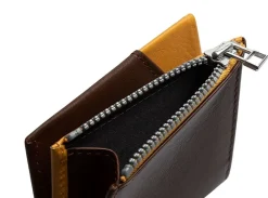 Roik Portafoglio Zip Coin Brown Mustard<Uomo Portafogli Uomo