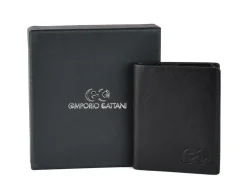 Emporio Cattani Portafoglio uomo piccolo sottile 008 Nero<Uomo Portafogli Uomo