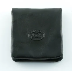Tony Perotti Portamonete piatto in cuoio art 1636 nero< Portachiavi E Portamonete