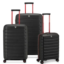 Roncato Set 3 Trolley espandibili B-Flying Move Nero Fumo< Set Trolley