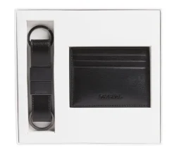 Calvin Klein Set regalo Portadocumenti e Portachiavi Nero<Uomo Portadocumenti|Portafogli Uomo
