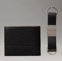 Calvin Klein Set regalo Portafoglio e Portachiavi Nero<Uomo Portafogli Uomo