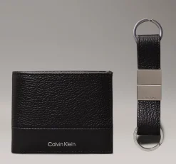 Calvin Klein Set regalo Portafoglio e Portachiavi Nero<Uomo Portafogli Uomo