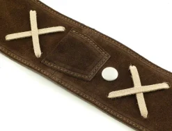 Strap'N'Roll Tracolla per chitarra/basso in pelle Gilmodel marrone< Tracolle Chitarra E Basso