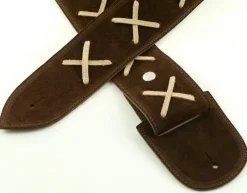 Strap'N'Roll Tracolla per chitarra/basso in pelle Gilmodel marrone< Tracolle Chitarra E Basso