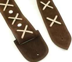 Strap'N'Roll Tracolla per chitarra/basso in pelle Gilmodel marrone< Tracolle Chitarra E Basso