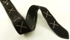 Strap'N'Roll Tracolla per chitarra/basso in pelle Gilmodel nera< Tracolle Chitarra E Basso