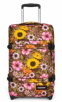 Eastpak Trolley Transit'R S Popflower Brown< Bagaglio A Mano Easyjet|Bagaglio A Mano Ryanair