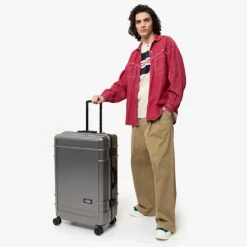 Eastpak Trolley grande Resist'R Case L Brushed Metal< Trolley Rigidi