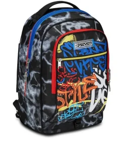 Seven Trolley scuola Jack 2 ruote Mark On Boy< Zaini Trolley
