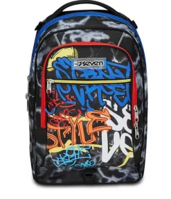 Seven Trolley scuola Jack 3 ruote Mark On Boy< Zaini Trolley