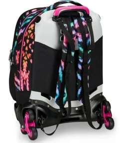 Seven Trolley scuola Jack 3 ruote Detach Multi-Shade Girl< Zaini Trolley