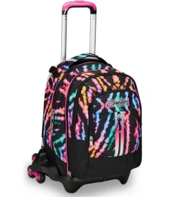 Seven Trolley scuola Jack 3 ruote Detach Multi-Shade Girl< Zaini Trolley