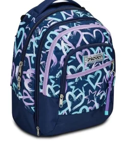 Seven Trolley scuola Jack 3 ruote Detach Crystal Purple< Zaini Trolley