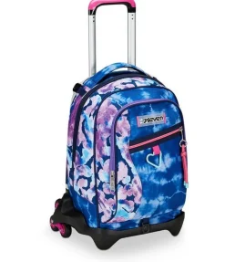Seven Trolley scuola Jack 3 ruote Custom Cloud< Zaini Trolley