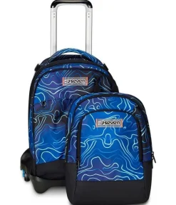 Seven Trolley scuola Jack 3 ruote Detach Mapset Boy< Zaini Trolley