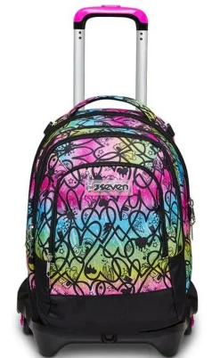 Seven Trolley scuola Jack 3 ruote Detach Colour Expression< Zaini Trolley
