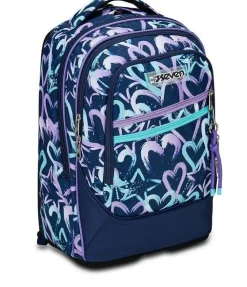 Seven Trolley scuola Tyre Crystal Purple< Zaini Trolley