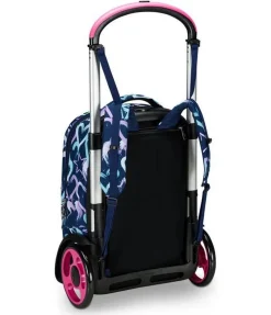 Seven Trolley scuola Tyre Crystal Purple< Zaini Trolley