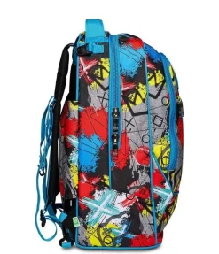 Sj Gang Trolley scuola SJ Jack 3 ruote Glitzled Boy< Zaini Trolley