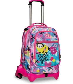 Sj Gang Trolley scuola SJ Jack 3 ruote Clack It Girl< Zaini Trolley