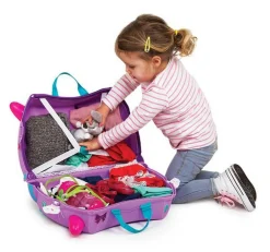Trunki Valigia per bambini cavalcabile Cassie the Cat< Trolley Per Bambini