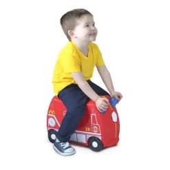 Trunki Valigia per bambini cavalcabile Frank Fire Truck< Trolley Per Bambini