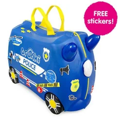 Trunki Valigia per bambini cavalcabile Percy the Police< Trolley Per Bambini