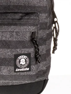 Invicta Zaino Carlson Stripes Texture Grigio FT6< Zaini Scuola E Tempo Libero