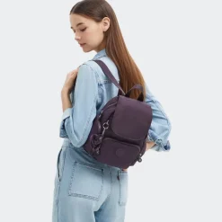 Kipling Zaino City Zip Mini Ultimate Plum<Donna Zaini Donna