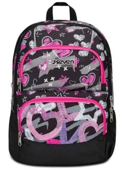 Seven Zaino scuola Advanced Pockets Draft Heart< Zaini Scuola E Tempo Libero