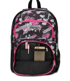 Seven Zaino scuola Advanced Pockets Draft Heart< Zaini Scuola E Tempo Libero