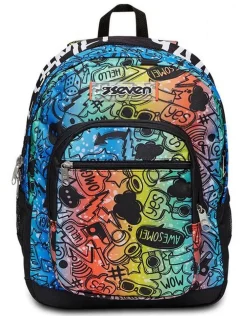 Seven Zaino scuola Freethink Fluo Stamp< Zaini Scuola E Tempo Libero