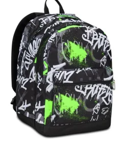 Seven Zaino The Double Pro XXL Detach Reversibile Fluo Green< Zaini Scuola E Tempo Libero