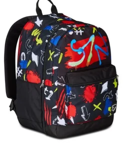 Seven Zaino The Double Pro XXL Detach Reversibile Graffiti Load Jet Black< Zaini Scuola E Tempo Libero